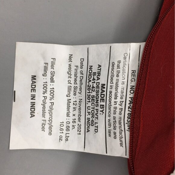 Stars Stripes American Flag Beaded Accent Pillow July 4th Patriotic Decor 12x16" - Picture 7 of 8